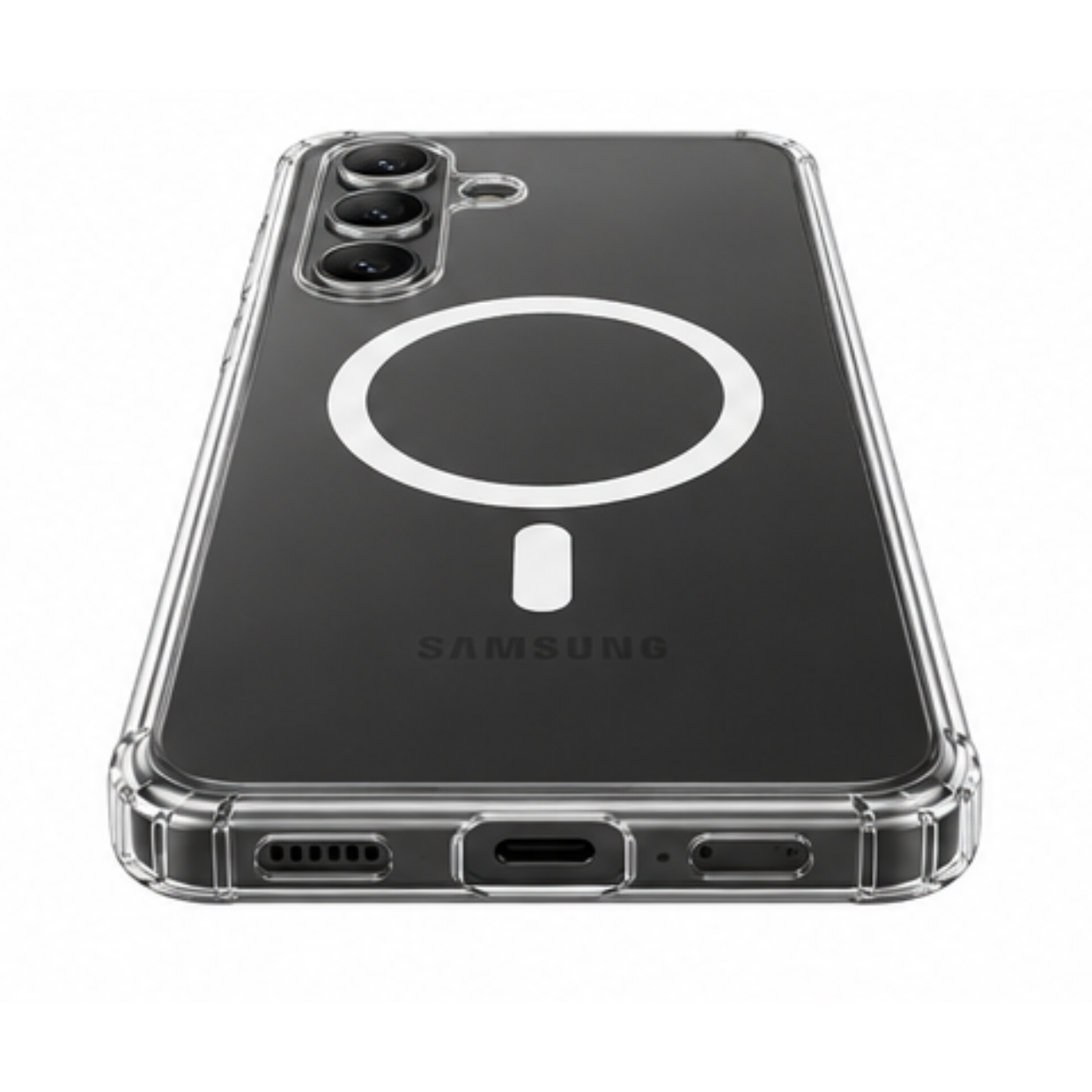 Cellect Samsung Galaxy S24 Plus Átlátszó mágneses TPU+PC tok