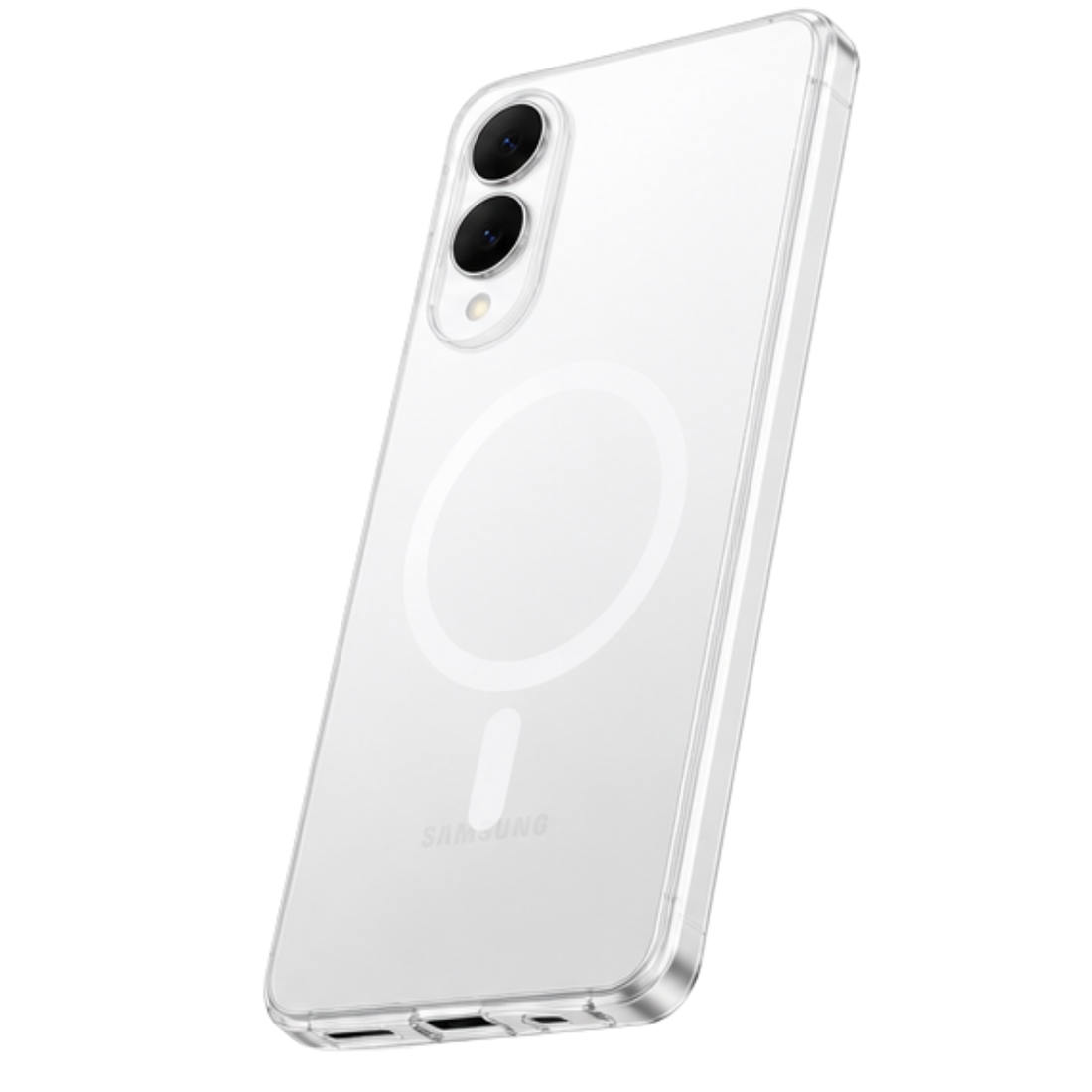 Cellect Samsung Galaxy S25 Edge Átlátszó mágneses TPU+PC tok
