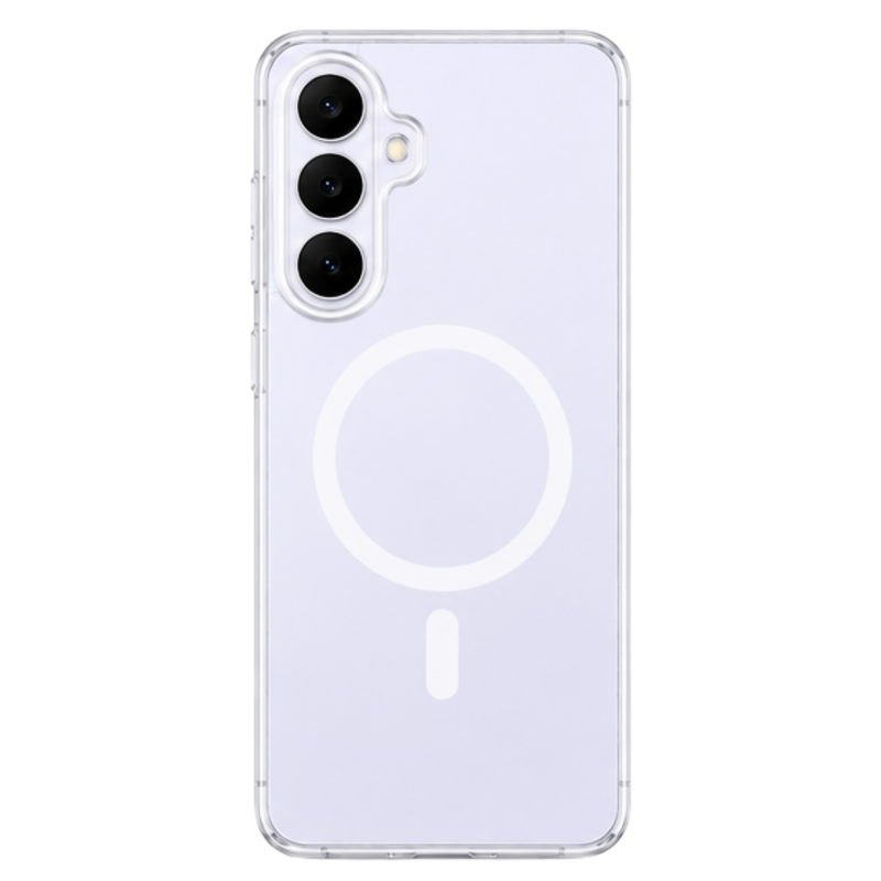 Cellect Samsung Galaxy S25 FE Átlátszó mágneses TPU+PC tok