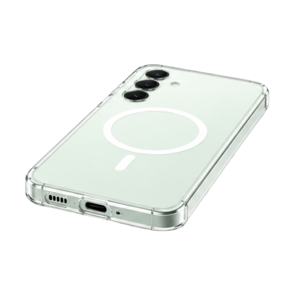 Cellect Samsung Galaxy S25 Plus átlátszó mágneses TPU+PC tok