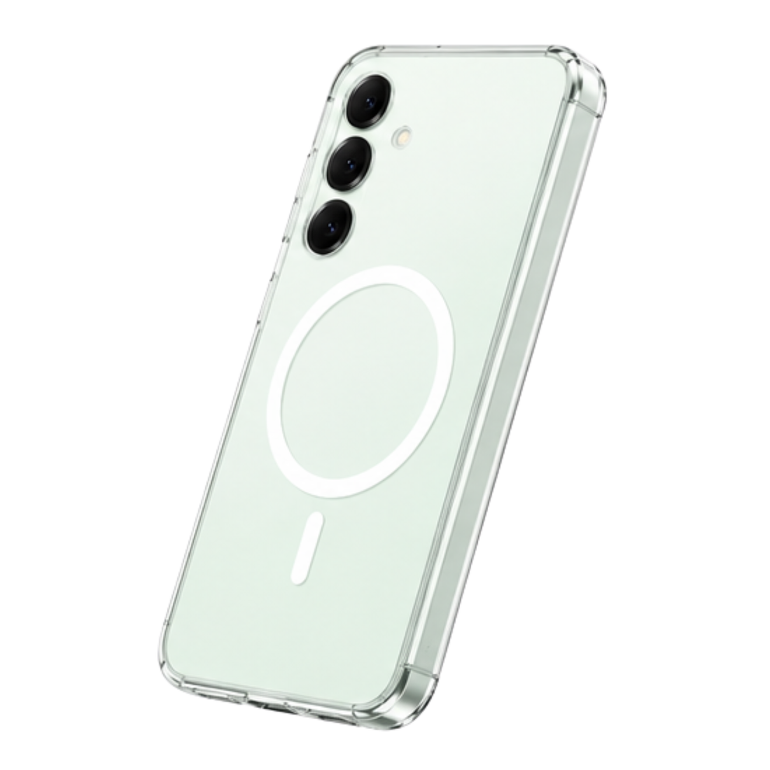Cellect Samsung Galaxy S25 Plus átlátszó mágneses TPU+PC tok