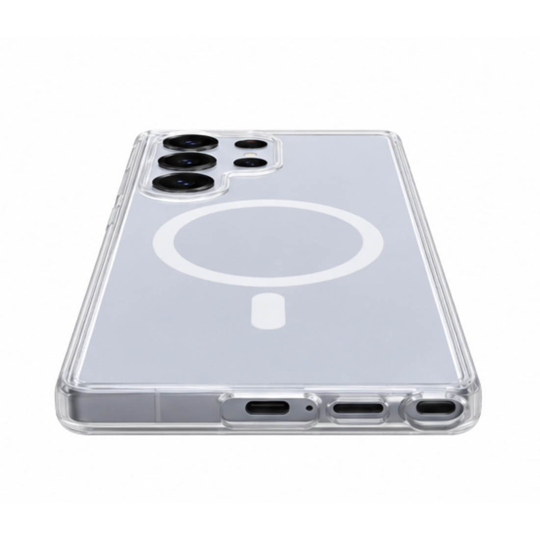 Cellect Samsung Galaxy S25 Ultra átlátszó mágneses TPU+PC tok