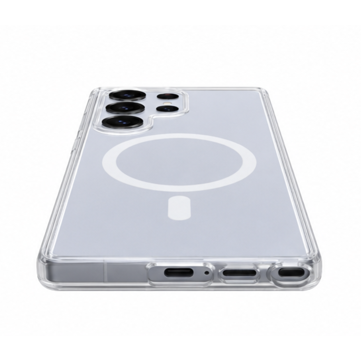 Cellect Samsung Galaxy S25 Ultra átlátszó mágneses TPU+PC tok