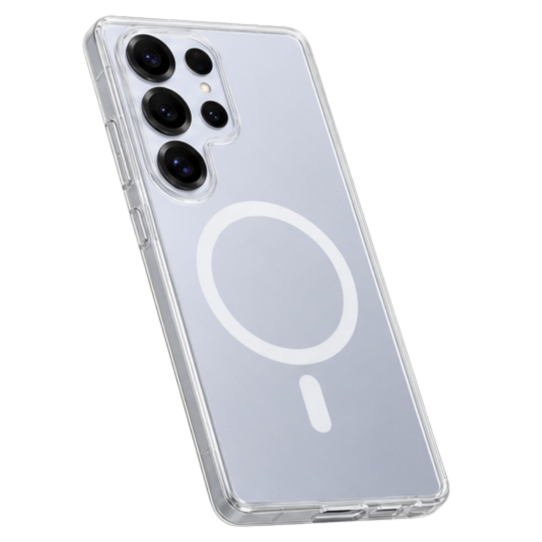 Cellect Samsung Galaxy S25 Ultra átlátszó mágneses TPU+PC tok