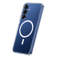 Cellect Samsung Galaxy S25 átlátszó mágneses TPU+PC tok