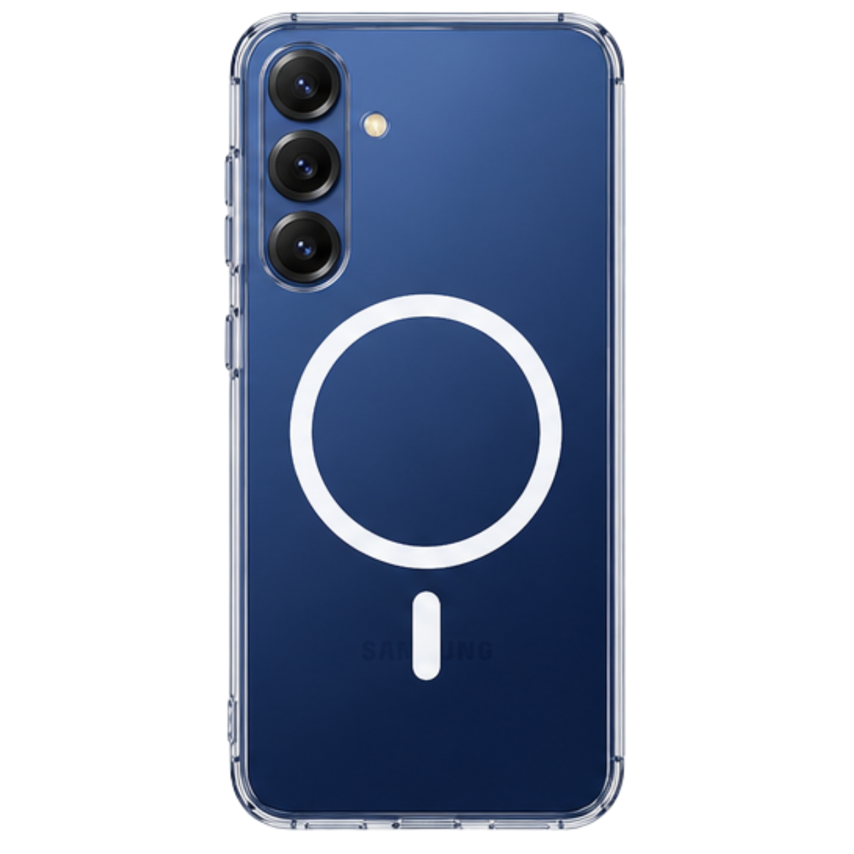 Cellect Samsung Galaxy S25 átlátszó mágneses TPU+PC tok