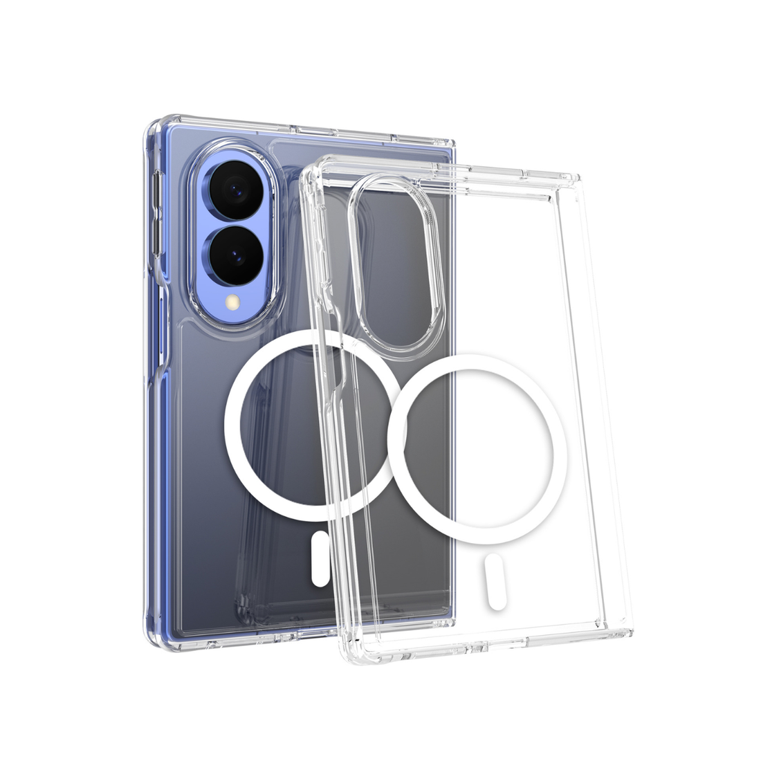 Cellect Samsung Galaxy Z Fold8 Átlátszó mágneses TPU+PC tok