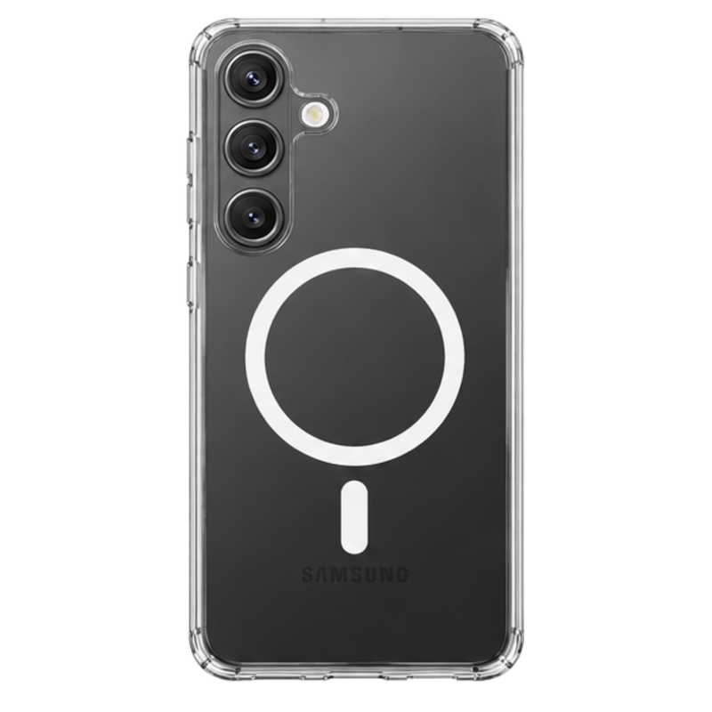 Cellect Samsung Galaxy S24 Átlátszó mágneses TPU+PC tok