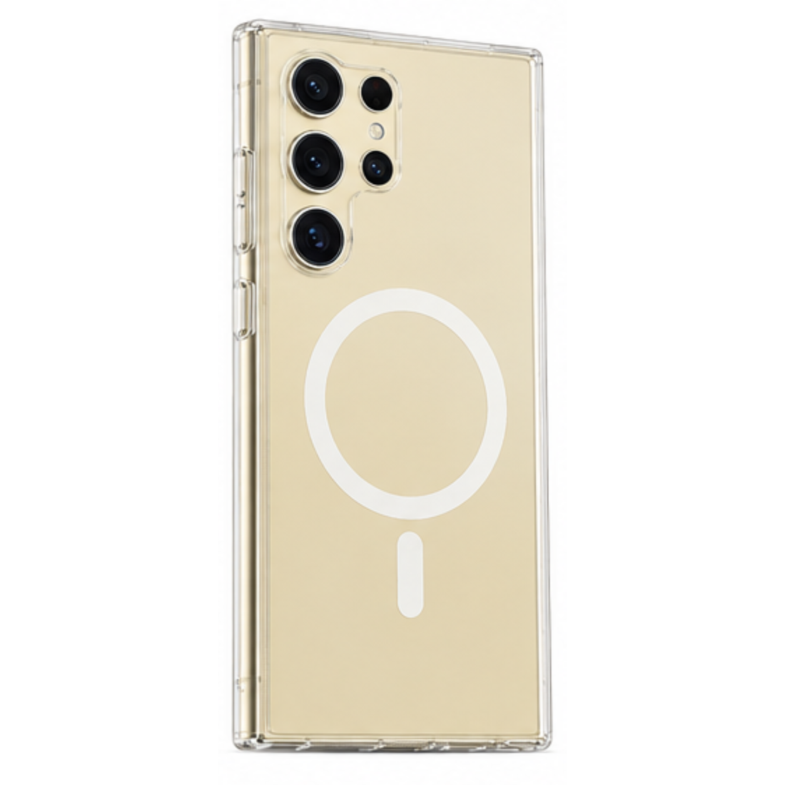 Cellect Samsung Galaxy S24 Ultra Átlátszó mágneses TPU+PC tok