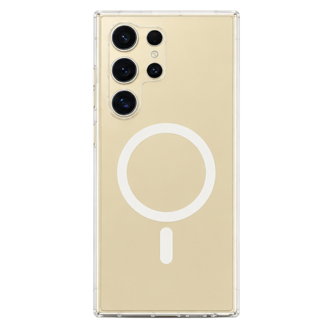 Cellect Samsung Galaxy S24 Ultra Átlátszó mágneses TPU+PC tok