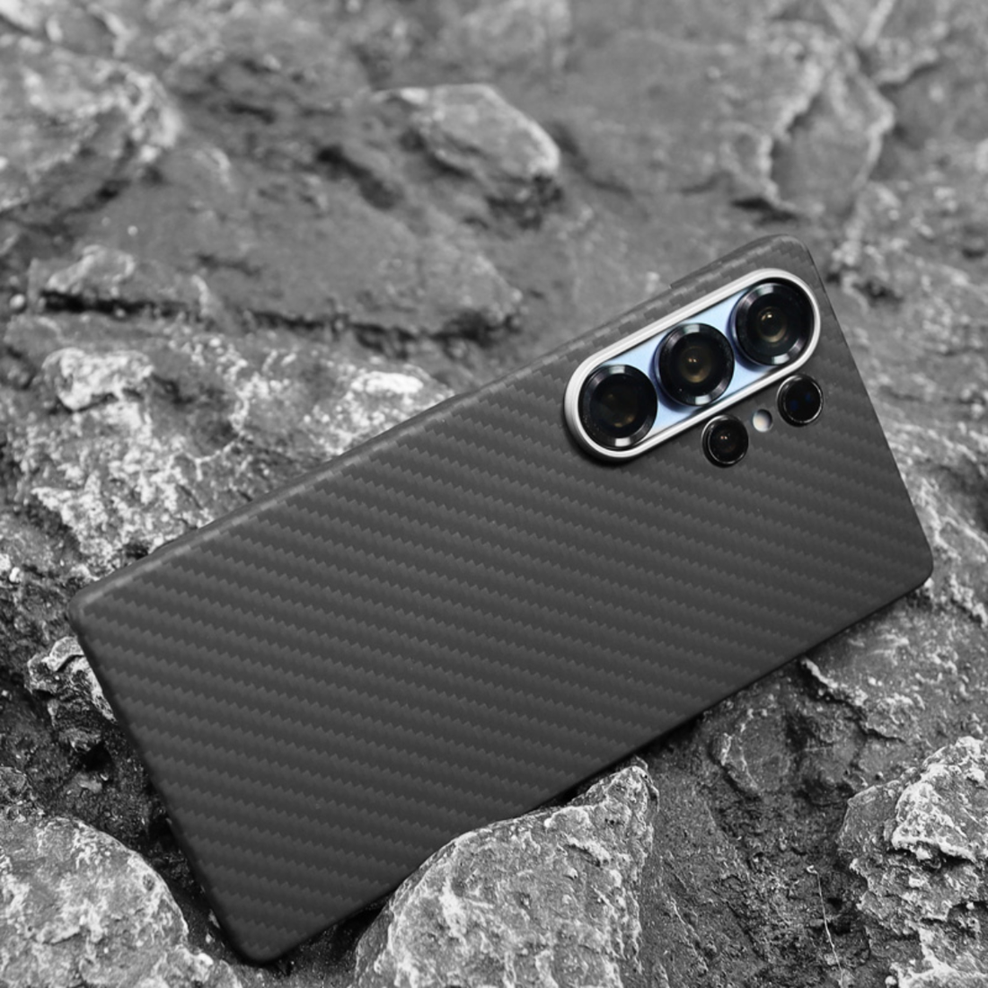 Cellect Samsung S25 Ultra Fekete Aramid karbon tok