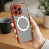 Cellect iPhone 15 Pro piros mágneses műanyag tok