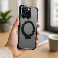 Cellect iPhone 16 Pro Max átlátszó mágneses tok gyűrűvel