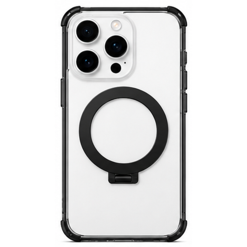 Cellect iPhone 16 Pro átlátszó mágneses tok gyűrűvel