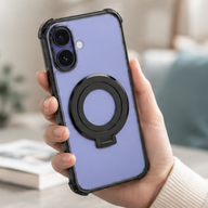 Cellect iPhone 16 átlátszó mágneses tok gyűrűvel