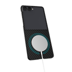 Cellect Samsung Galaxy Z Flip 8 mágneses aramid karbon tok