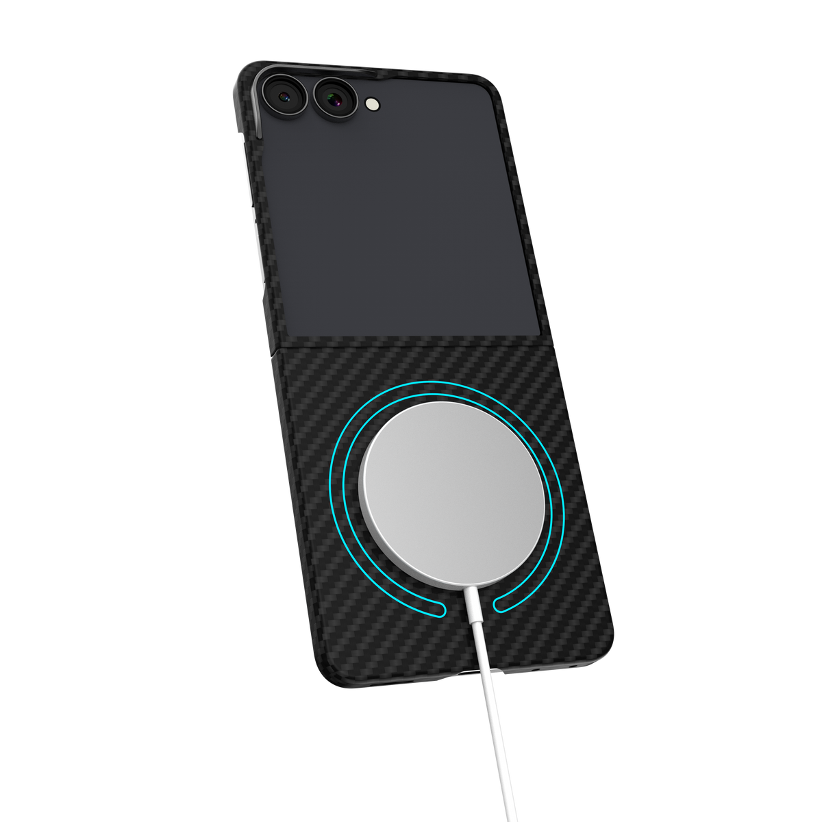 Cellect Samsung Galaxy Z Flip 8 mágneses aramid karbon tok