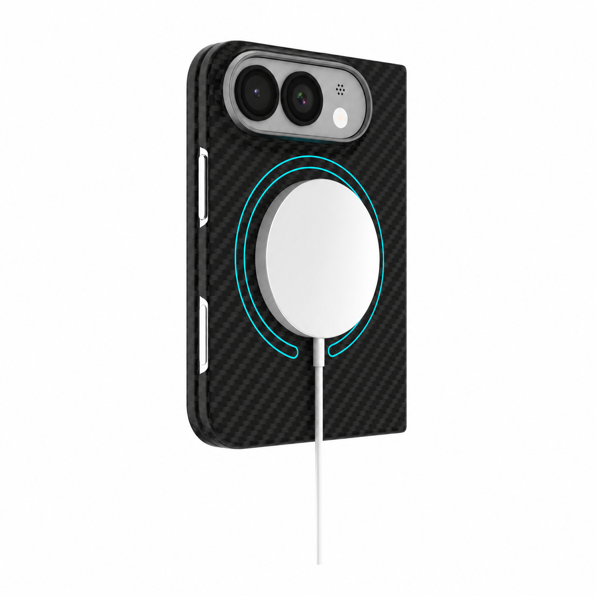 Cellect iPhone Duo mágneses aramid karbon tok