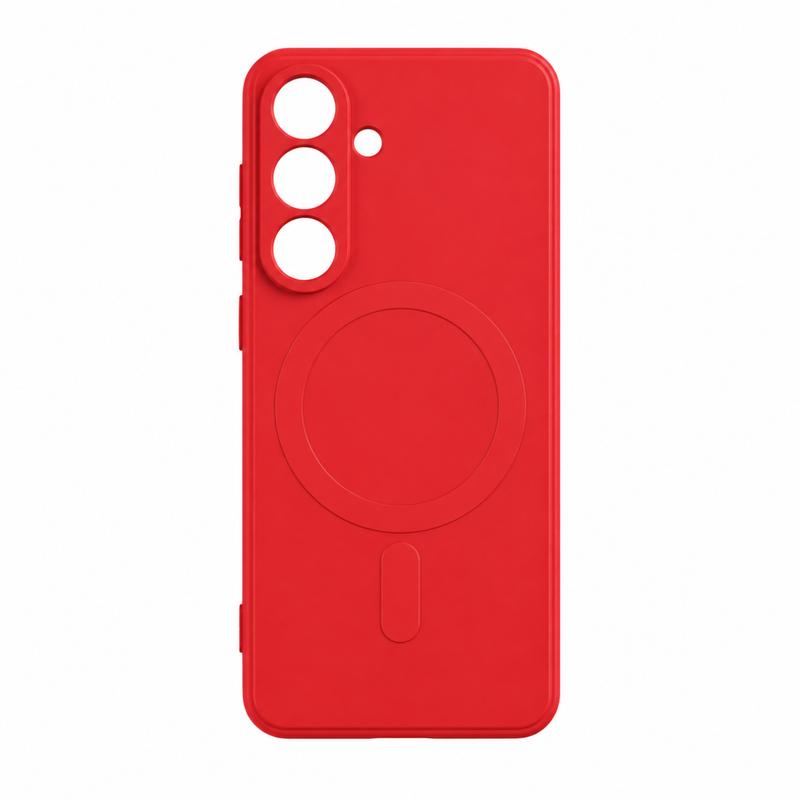 Cellect Samsung Galaxy S26 FE TPU+PC mágneses szilikon tok piros