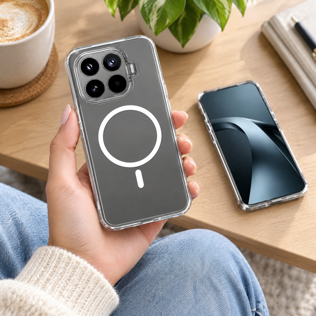 Cellect Xiaomi 17T átlátszó mágneses szilikon tok