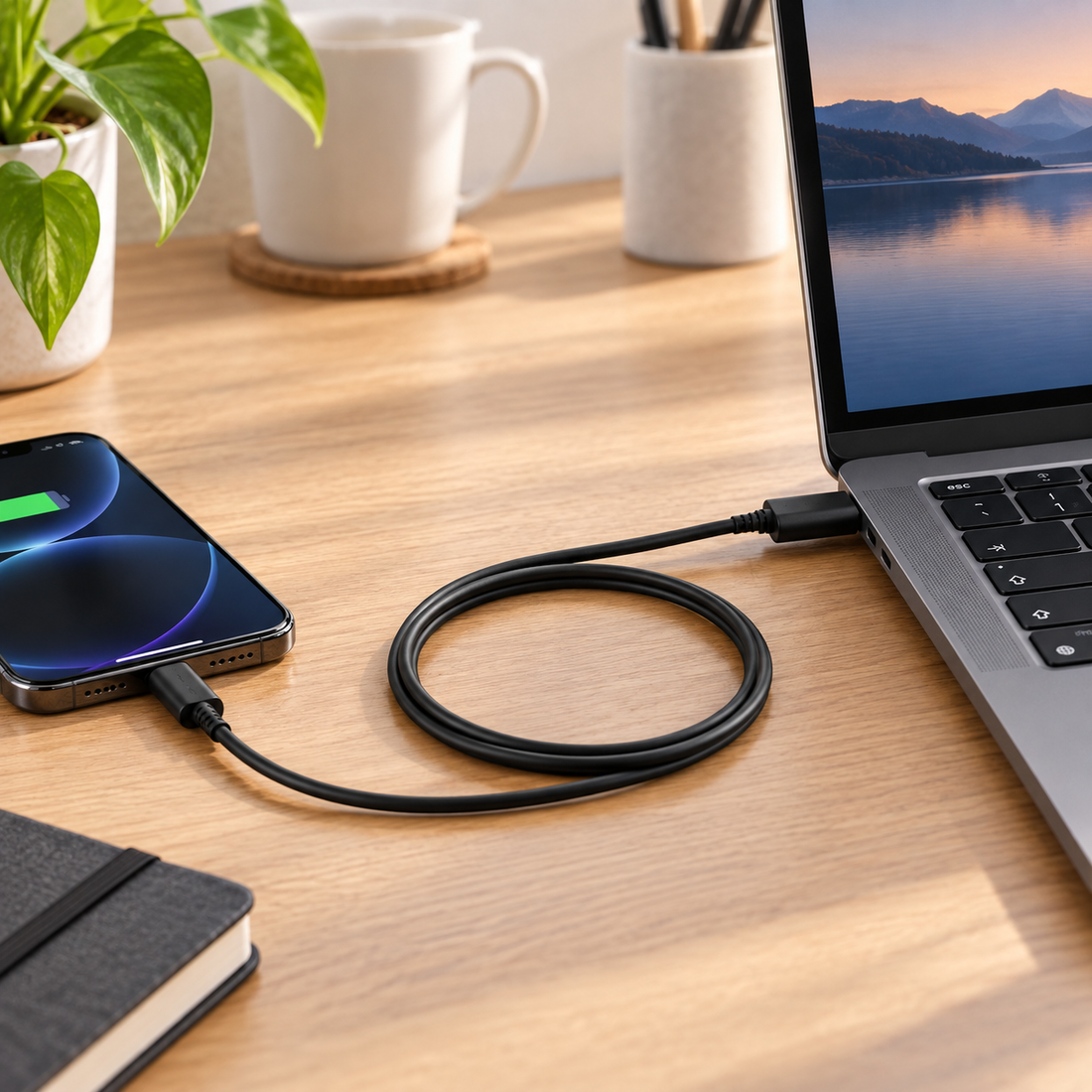 Samsung USB-C USB-C fekete kábel