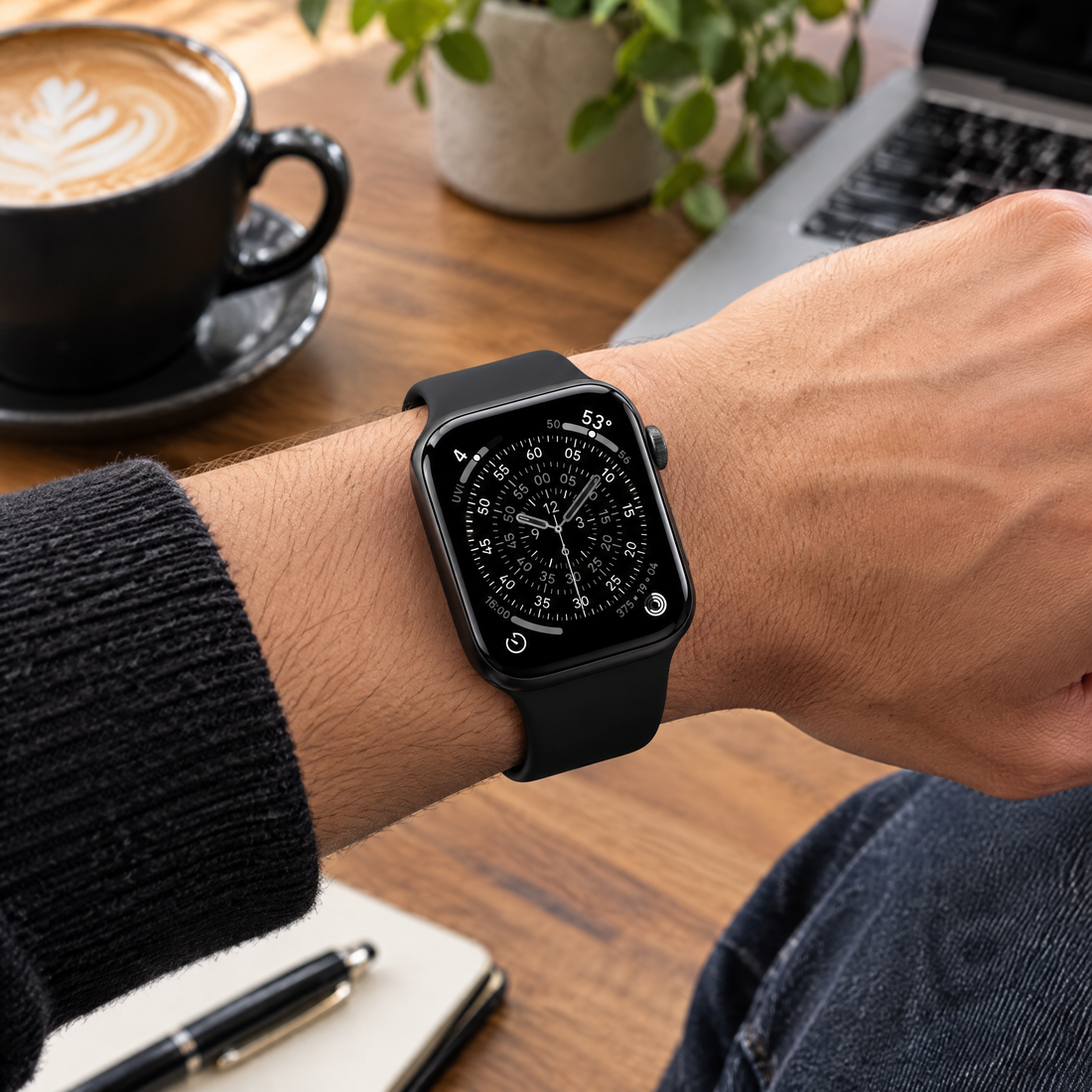 Apple Watch S11 Cellular 42mm szürke titántok