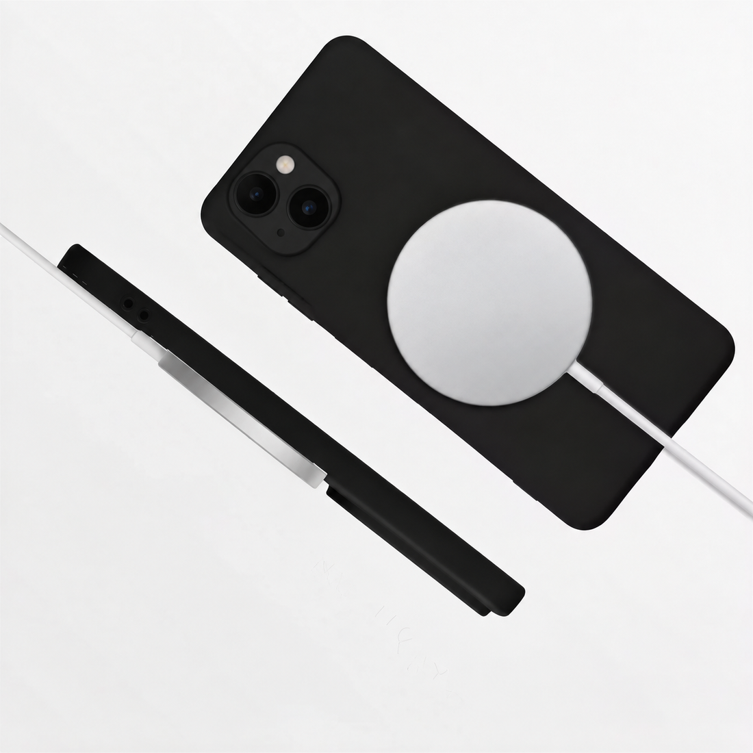 Cellect iPhone 13 fekete mágneses szilikon tok