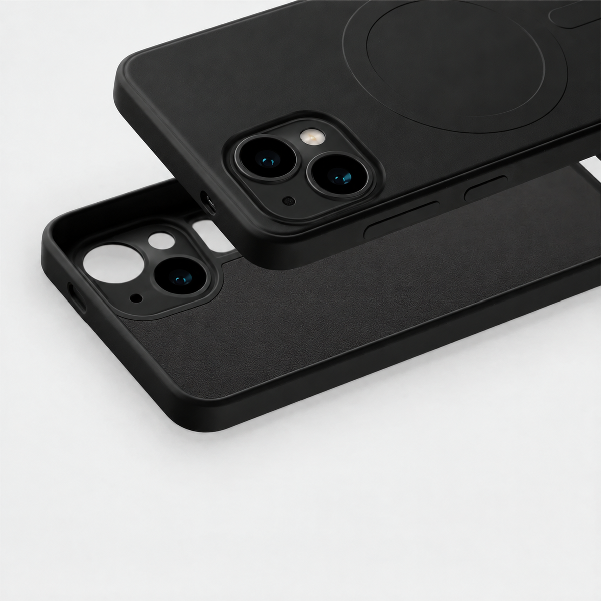 Cellect iPhone 13 fekete mágneses szilikon tok