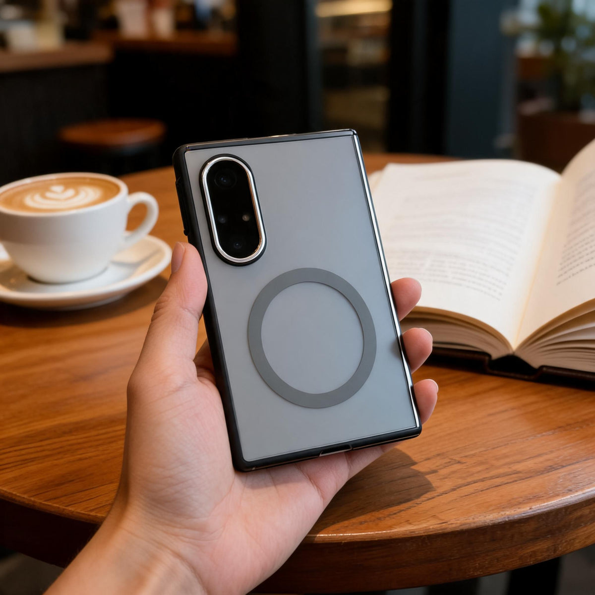Samsung Galaxy Fold 8 mágneses tok tükörrel  Mirror