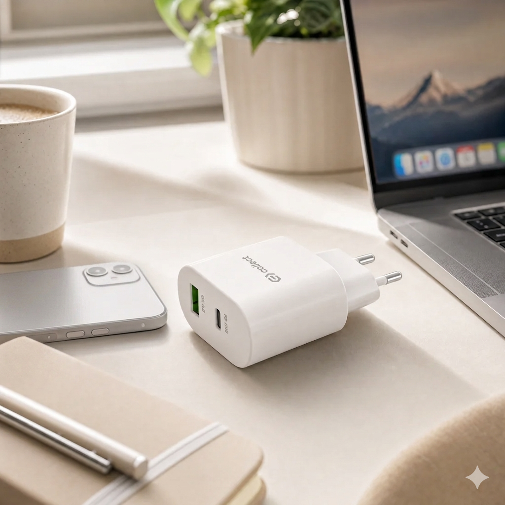 Cellect 20W fehér hálózati gyorstöltő adapter