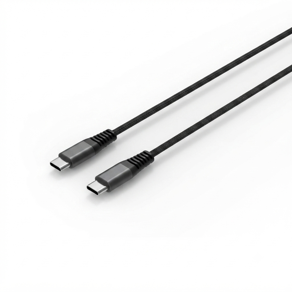 Cellect fekete extra erős 100W USB-C és USB-C adatkábel 200 cm