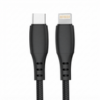 Cellect Ligtning és USB-C adat és töltőkábel, 200 cm, Fekete
