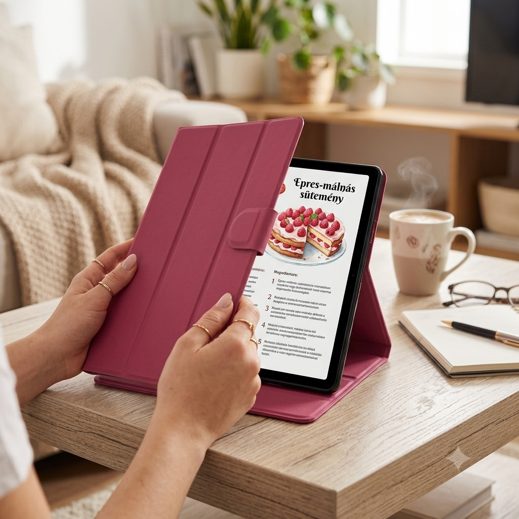 Cellect Etui 10''-os unvierzális pink tablet tartó