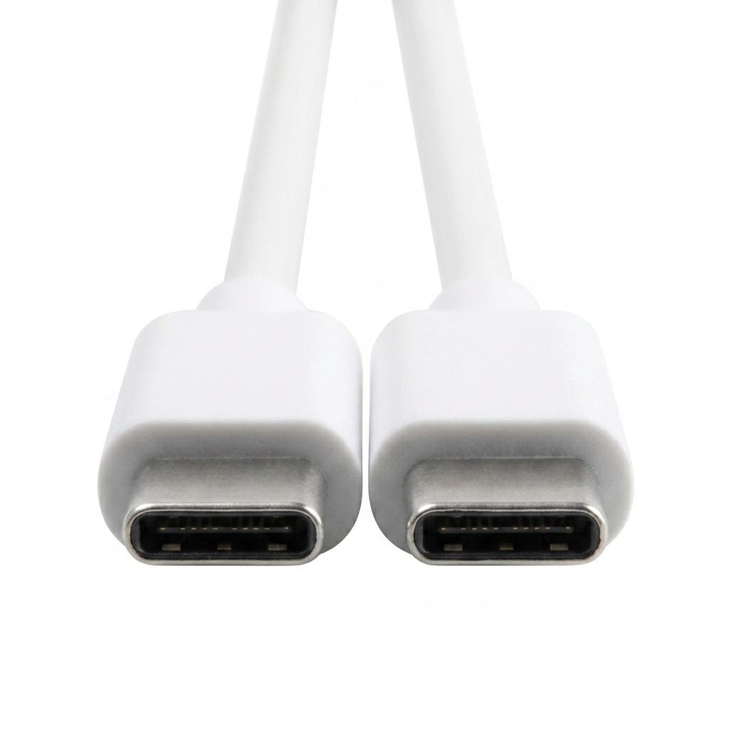Cellect USB-C és USB-C adat és töltőkábel, 100 cm, Fehér
