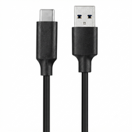 Cellect USB-A és USB-C adat és töltőkábel, 100 cm, Fekete