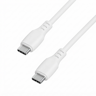 Cellect USB-C és USB-C puha szilikon adat és töltőkábel, 100 cm, Fehér
