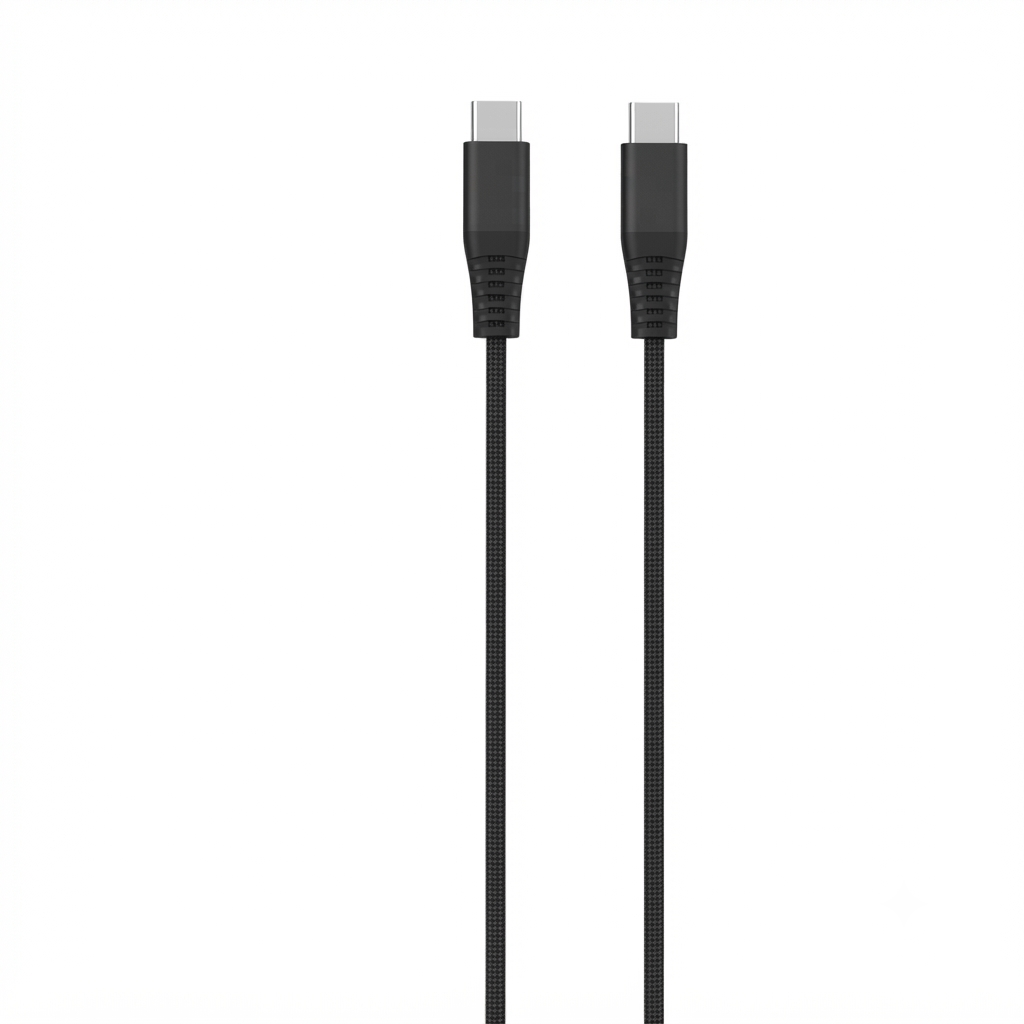 Cellect fekete extra erős 100W USB-C és USB-C adatkábel 200 cm
