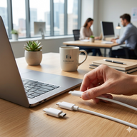 Cellect USB-C és USB-C adat és töltőkábel, 100 cm, Fehér