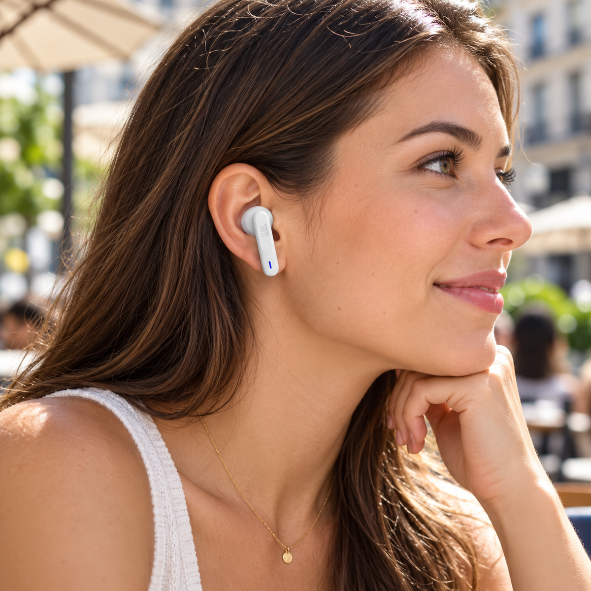 JBL Wave Flex True Wireless fehér fülhallgató