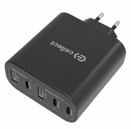 Cellect 120W hálózati gyorstöltő adapter, Fekete
