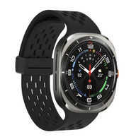 Cellect Galaxy Watch7/Ultra lyukacsos mágneses szil. óraszíj, 24 mm