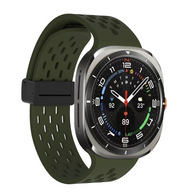 Cellect Galaxy Watch7/Ultra lyukacsos mágneses szil. óraszíj, 24 mm