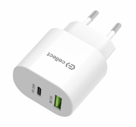 Cellect 30W hálózati gyorstöltő adapter, Fehér