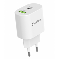 Cellect 30W hálózati gyorstöltő adapter, Fehér