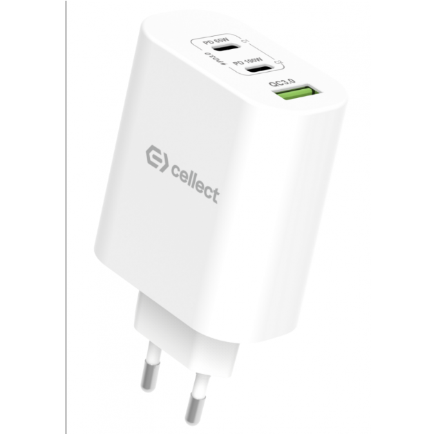 Cellect 100W hálózati gyorstöltő adapter, Fehér