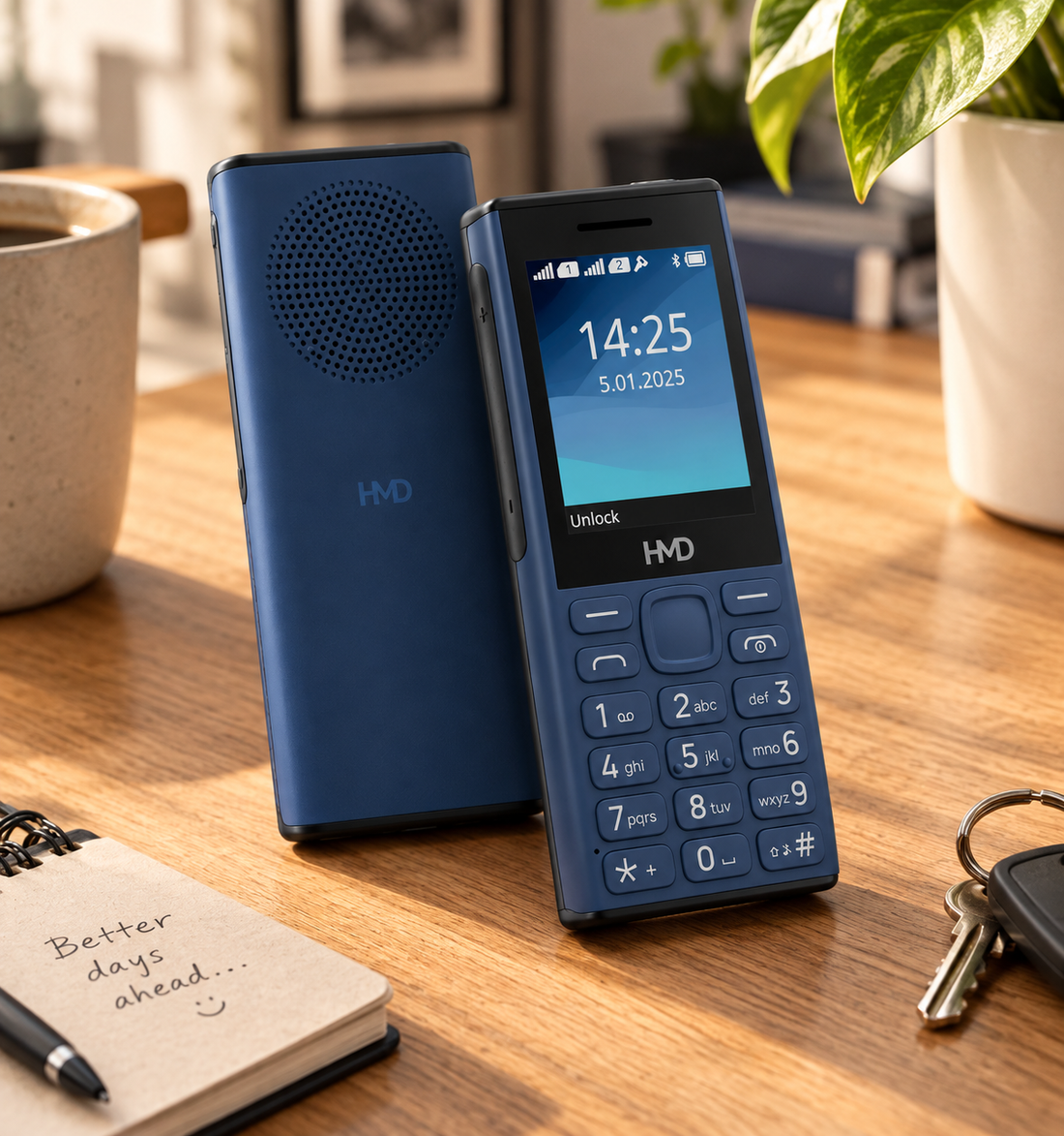 HMD 130 Music DS kék kártyafüggetlen mobiltelefon