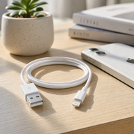 Cellect Ligtning és USB-A adat és töltőkábel, 200 cm, Fehér