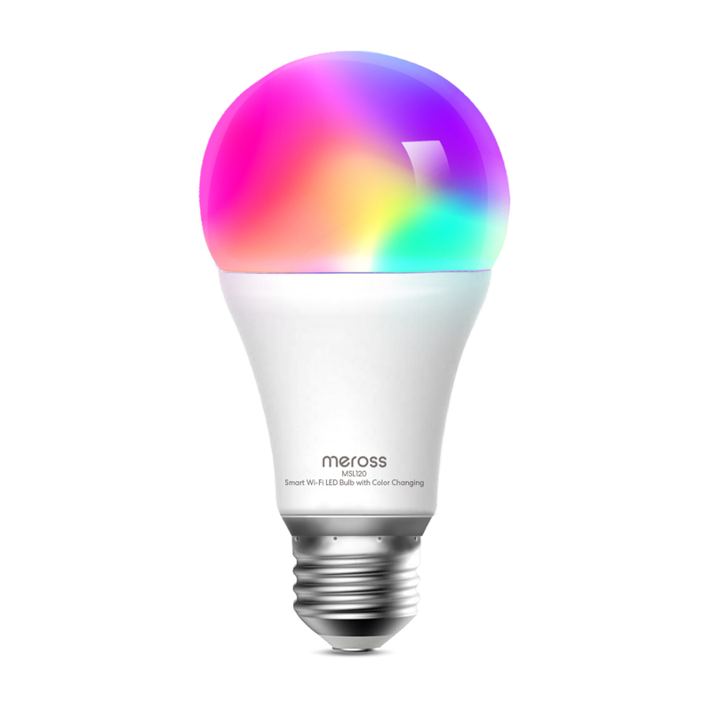 Meross Okos izzó RGB és fehér fénnyel, E27 foglalat