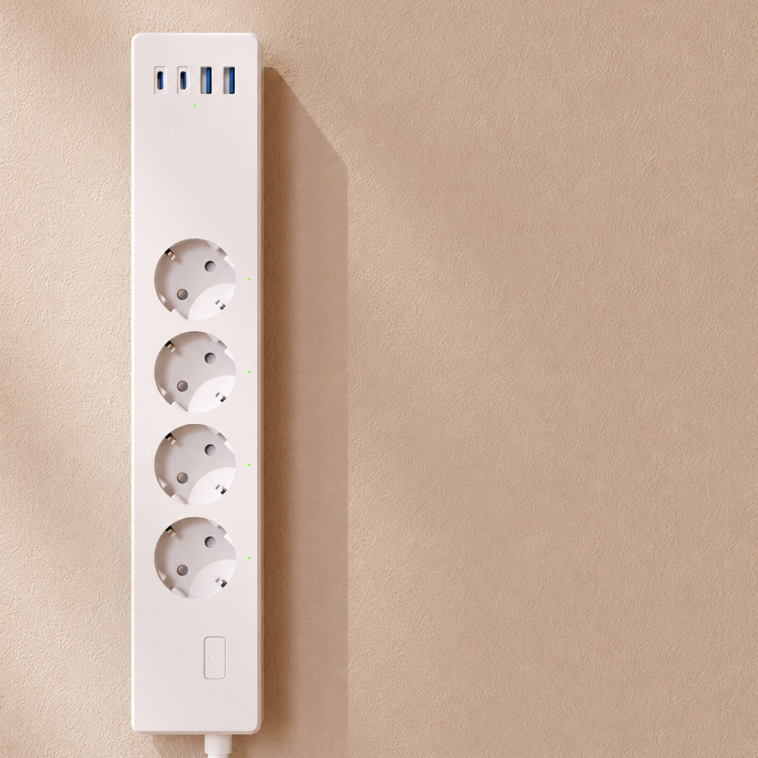 Meross hosszabító 4xAC, 2xUsb-A, 2xUsb-C, Max.16A Matter
