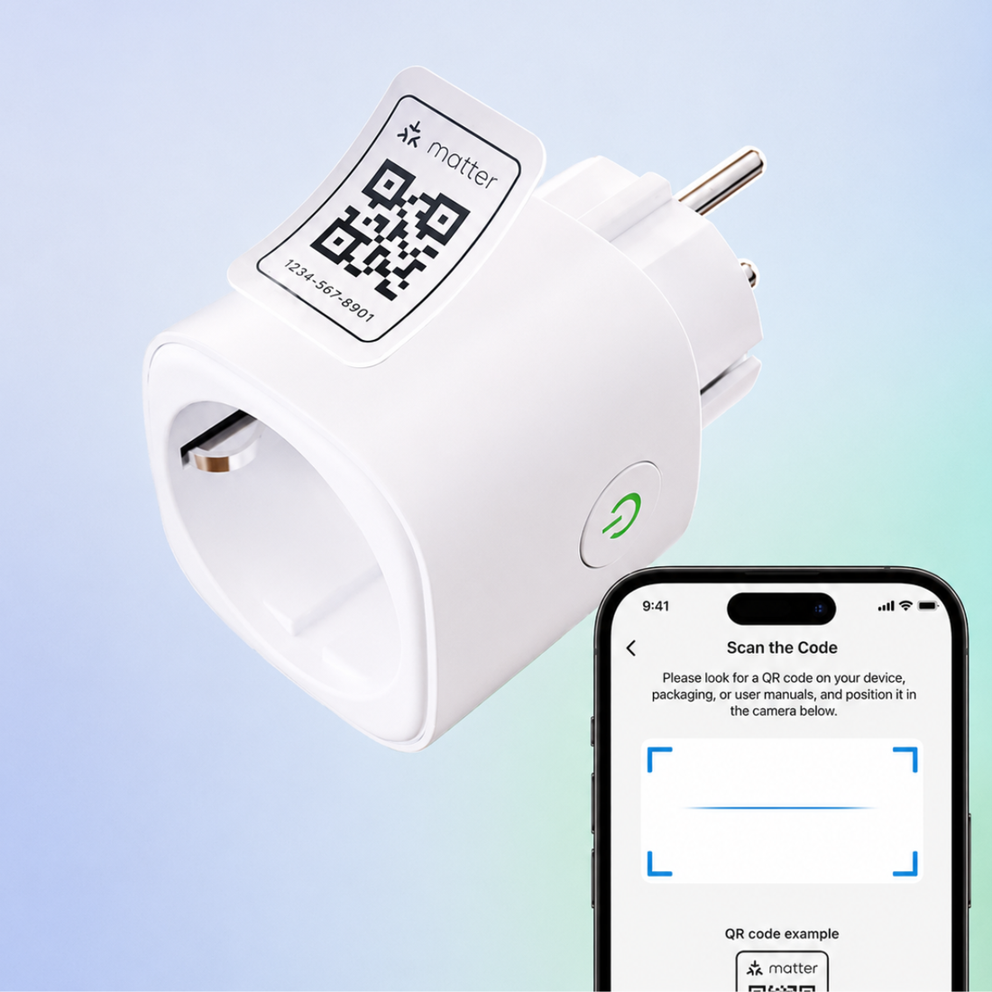 Meross okos konnektor Wi-fi , teljesítmény méréssel Max. 16A